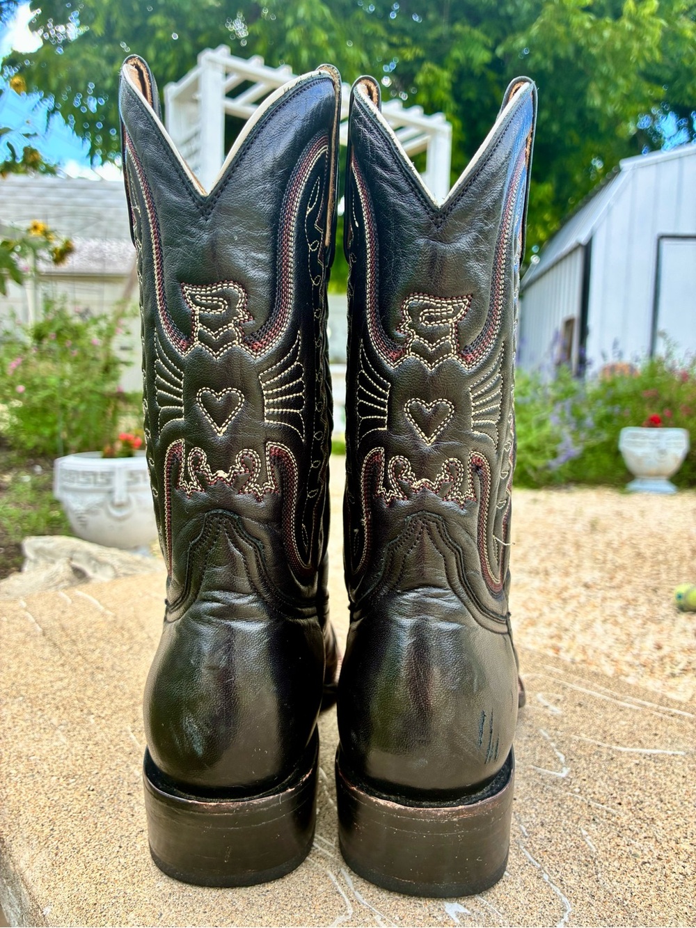 Heritage Boot Co Handmade Black “Jesse Dayton” Cowboy Boots - Women’s 6 - Picture 7 of 13